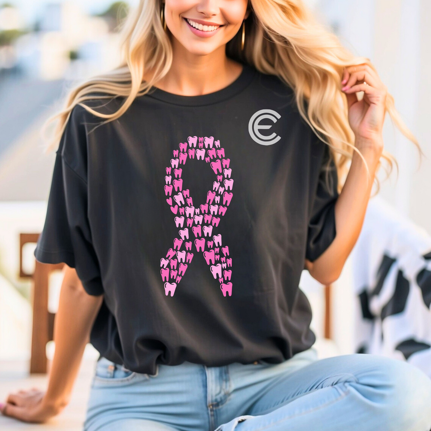 Dental Breast Cancer Ribbon
