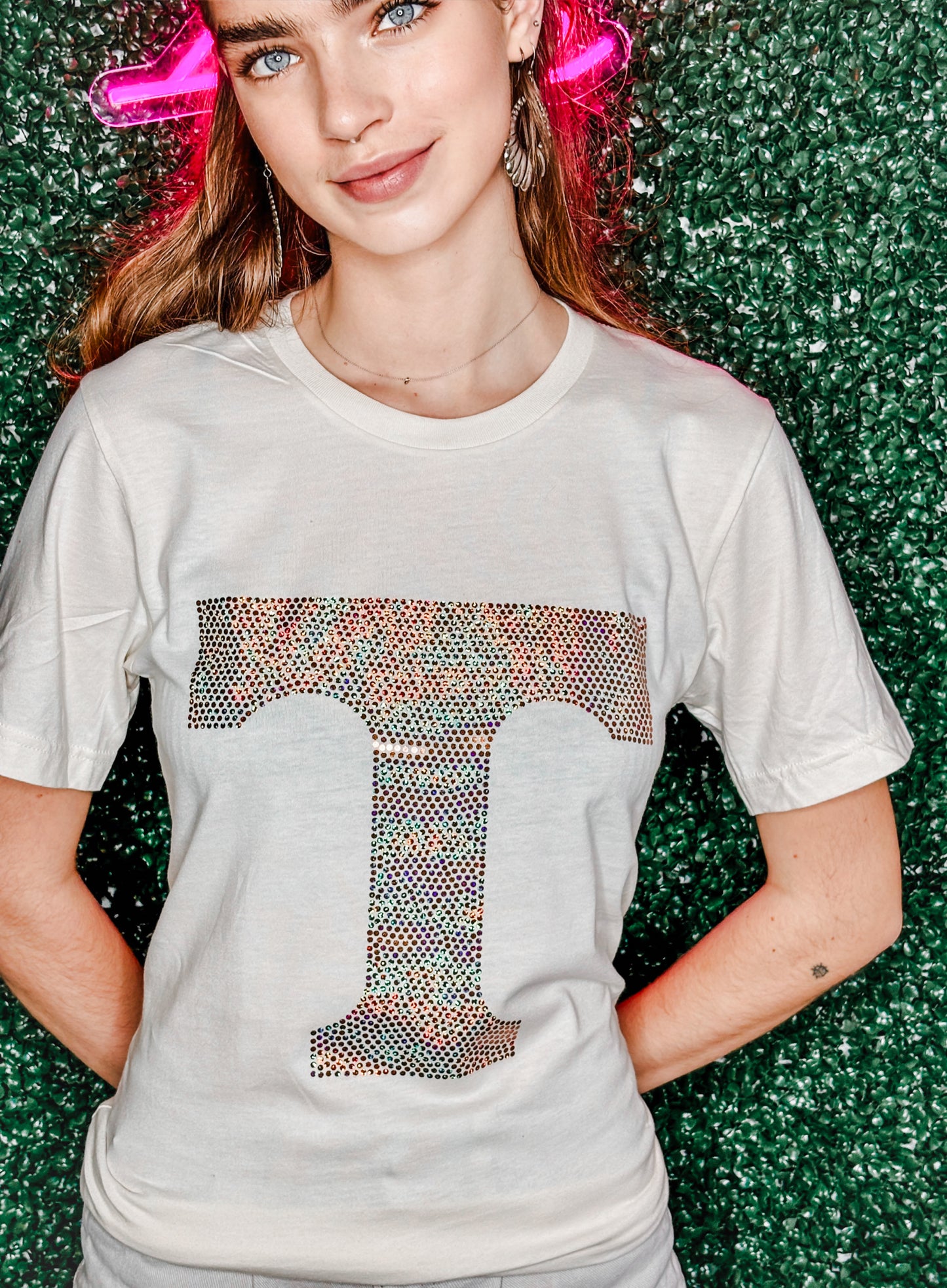 UT Spangle T-Shirt- Holographic