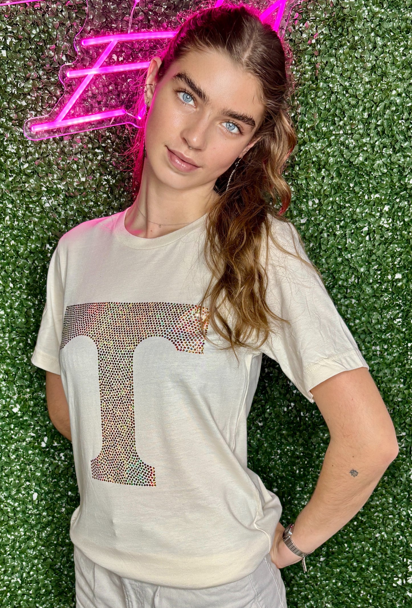 UT Spangle T-Shirt- Holographic