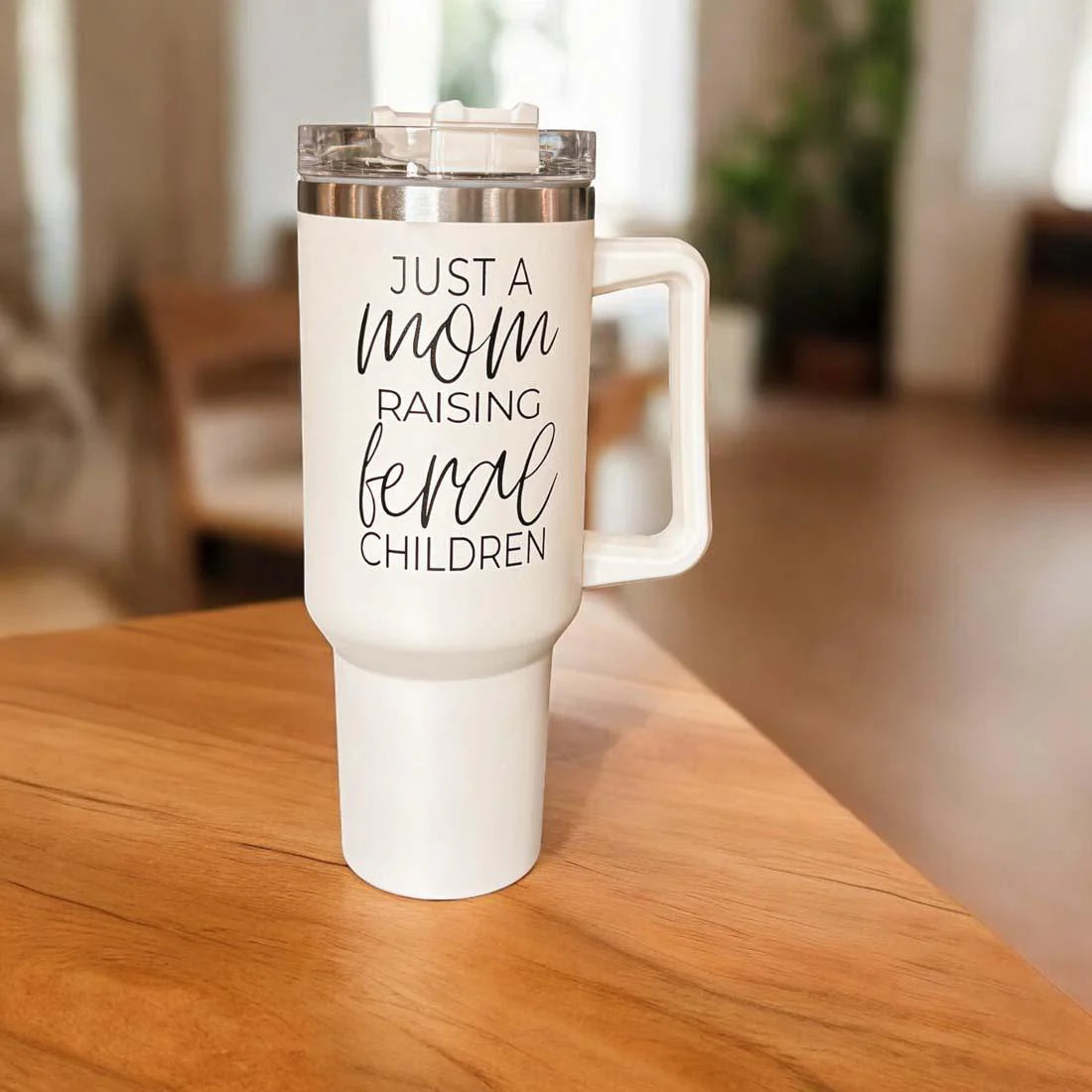 Mom Raising Feral Kids 40OZ Tumbler