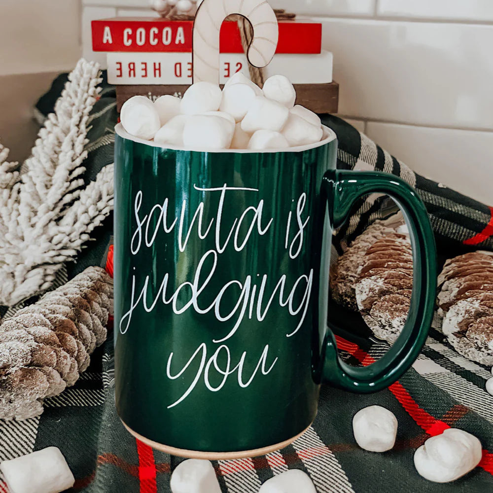 Santa's Judging You Coffee Mug
