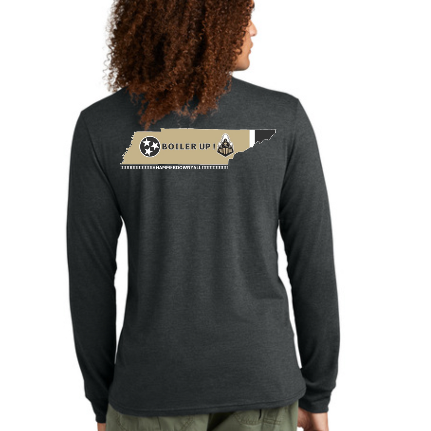 Heat Transfer Purdue University Alumni Nashville Chapter Henley Shirt
