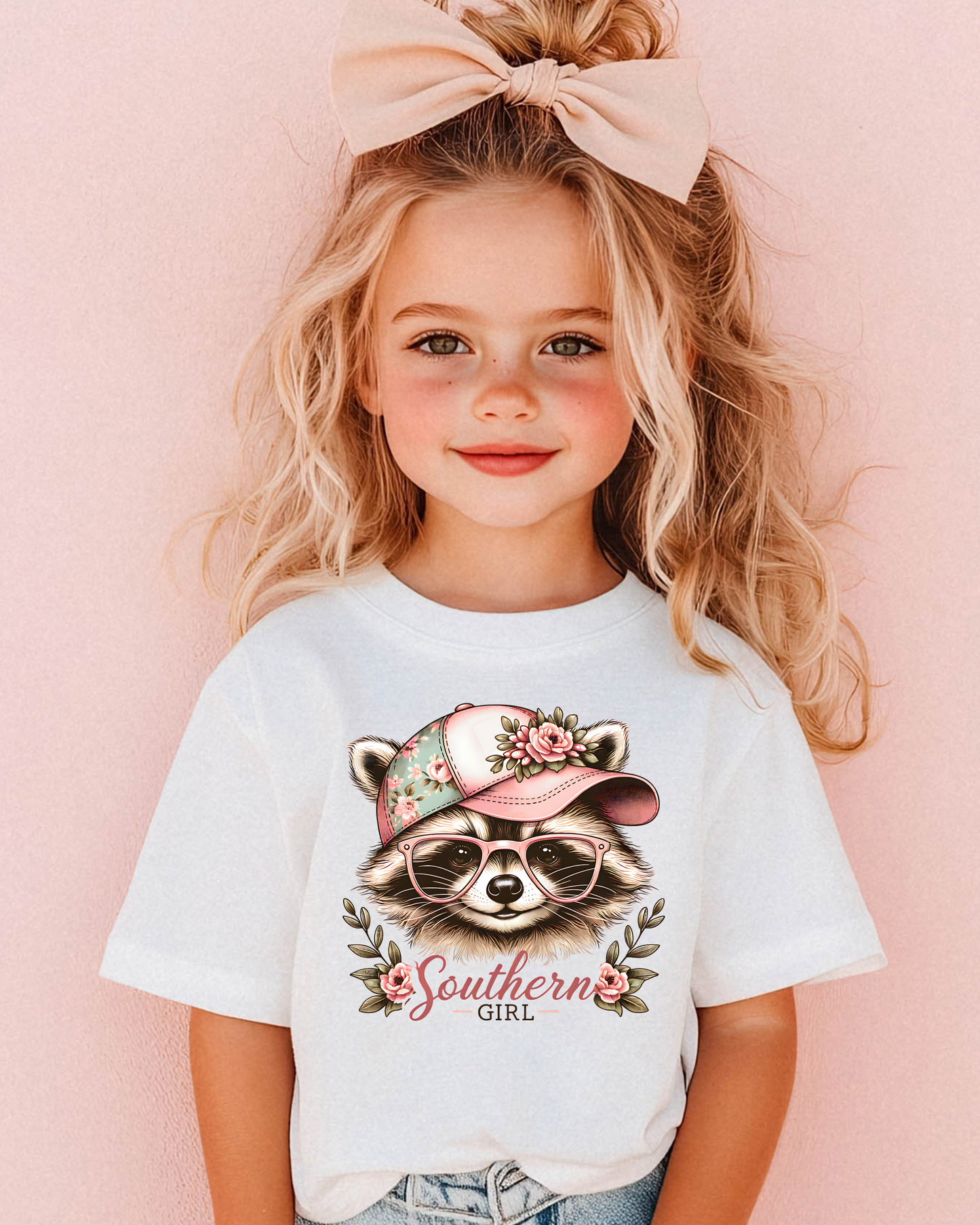 Southern Girl Raccoon Youth T-shirt