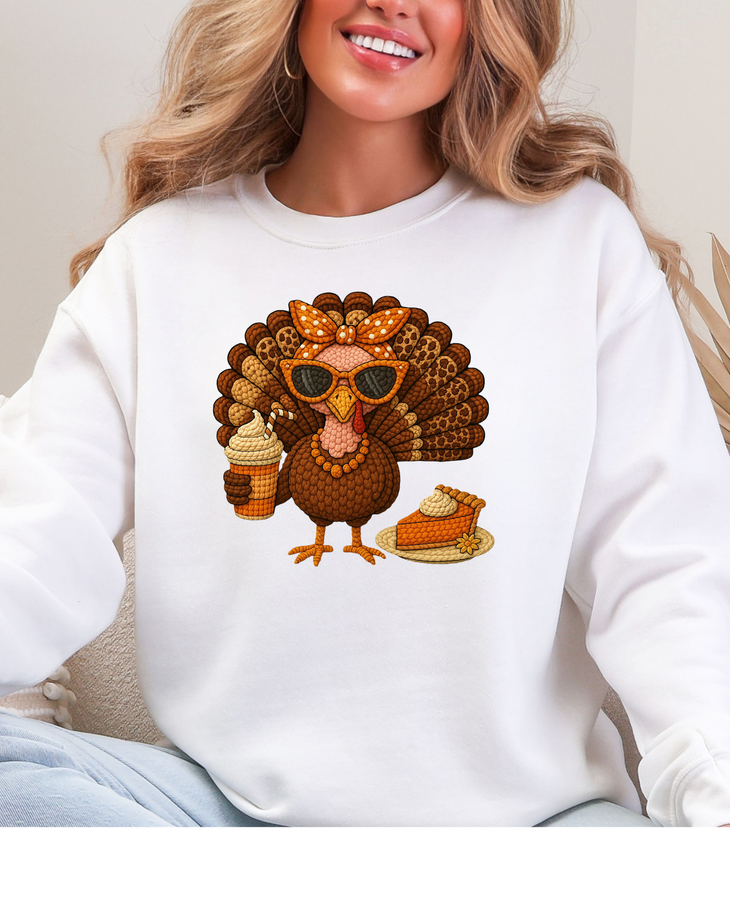 š„§ āPumpkin Spice Turkeyā Thanksgiving Sweatshirt | Festive Fall Crewneck