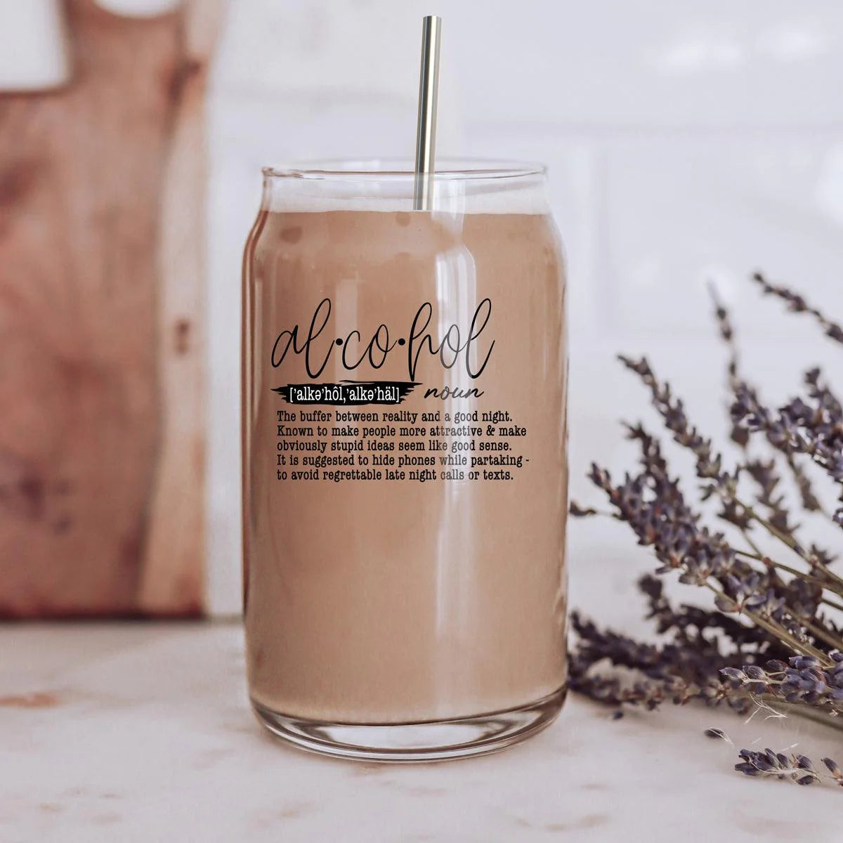 Alcohol Definition 17OZ Libby Glass