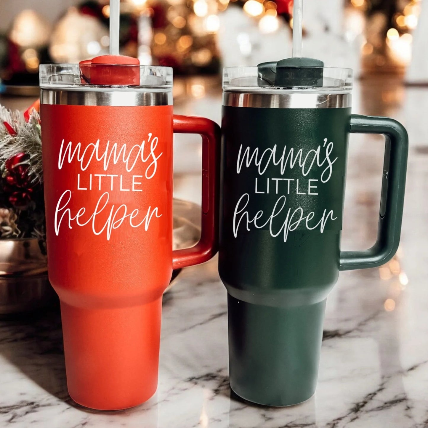 Mama's Helper Red 40oz Tumbler