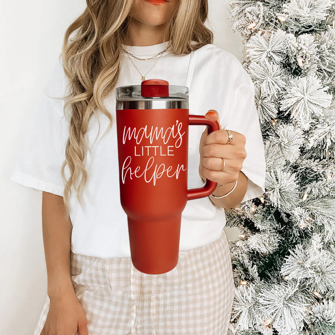 Mama's Helper Red 40oz Tumbler