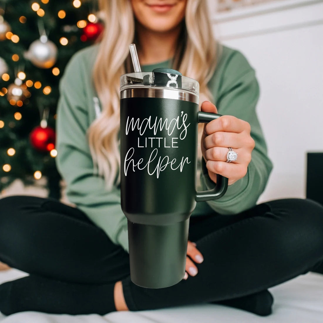 Mama's Helper Red 40oz Tumbler