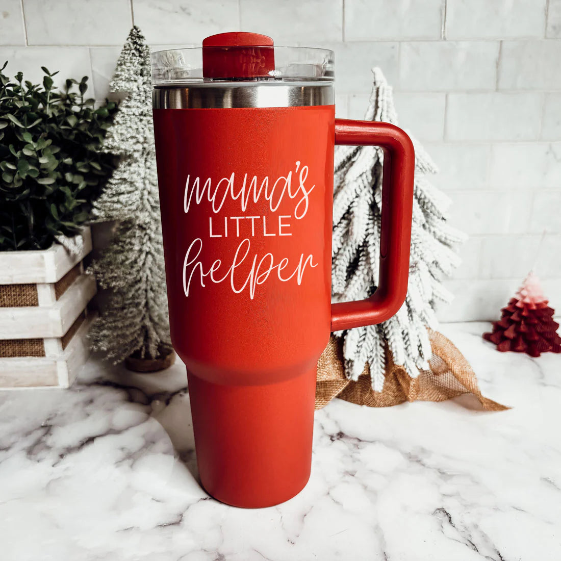 Mama's Helper Red 40oz Tumbler