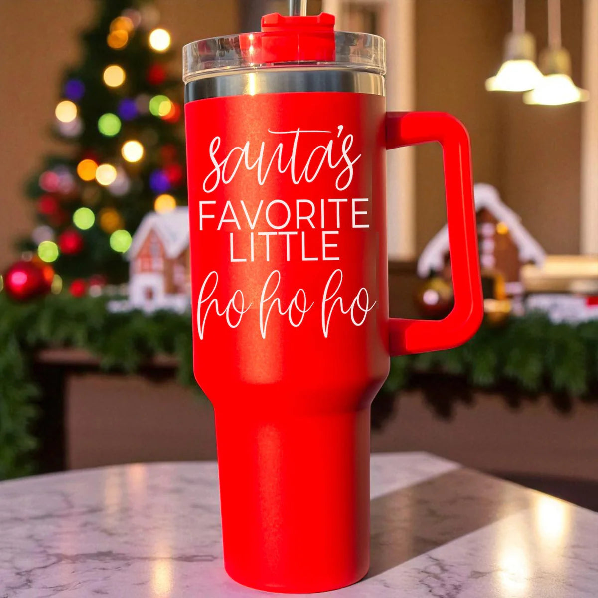 Santa's Favorite Ho Ho Ho 40OZ Tumbler