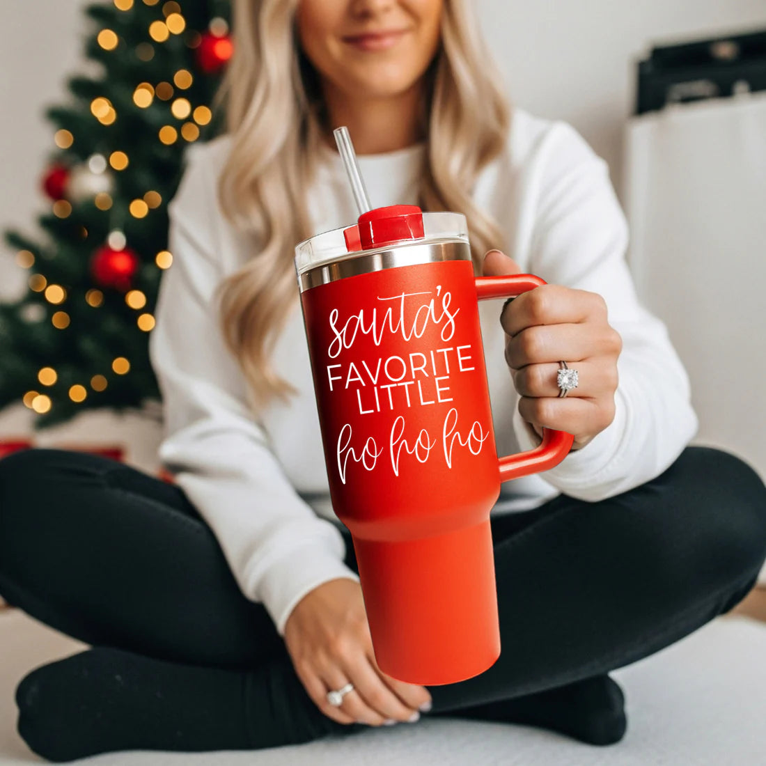 Santa's Favorite Ho Ho Ho 40OZ Tumbler