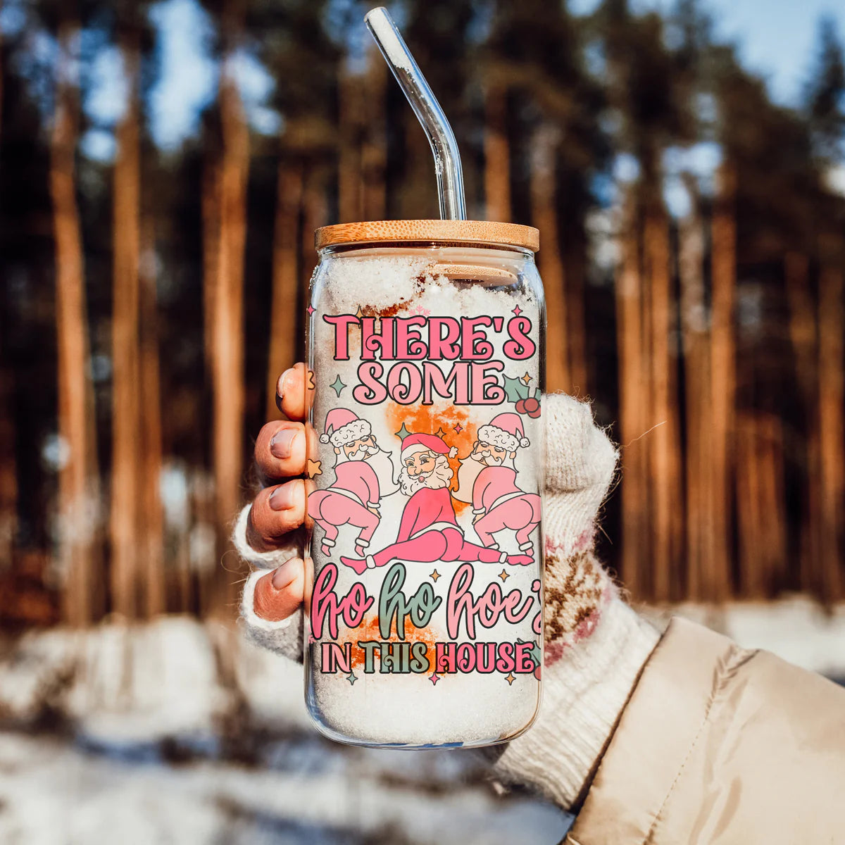 There's Some Ho's in the House 17OZ Libby Glass