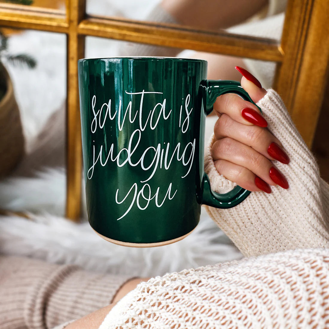 Santa's Judging You Coffee Mug