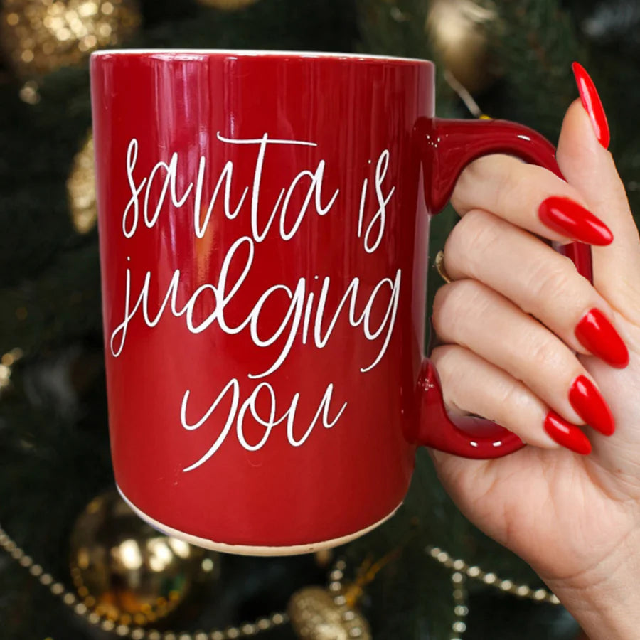 Santa's Judging You Coffee Mug