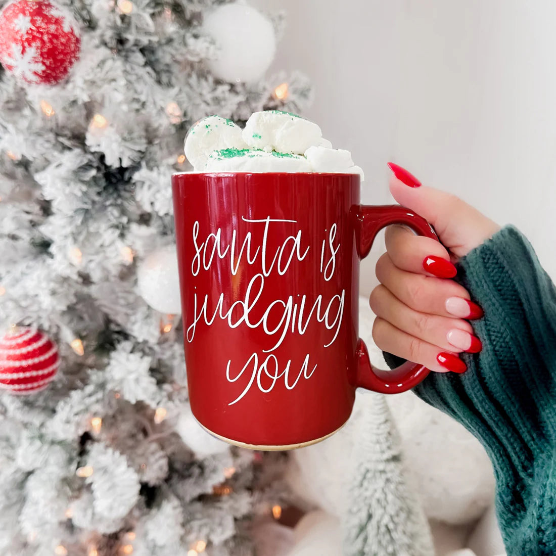 Santa's Judging You Coffee Mug
