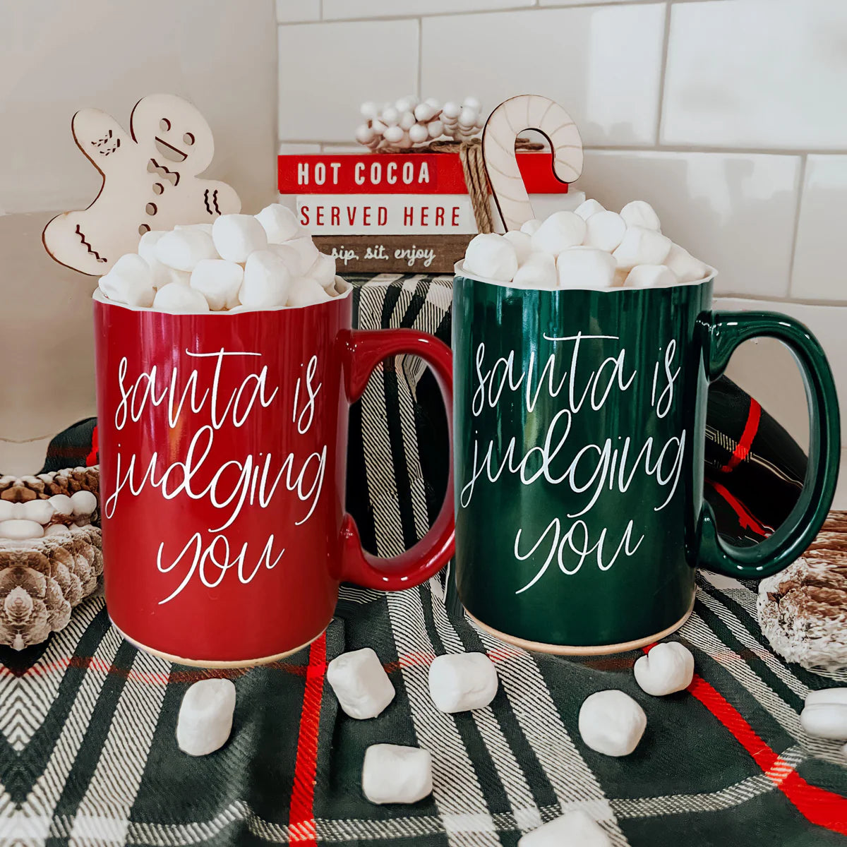 Santa's Judging You Coffee Mug