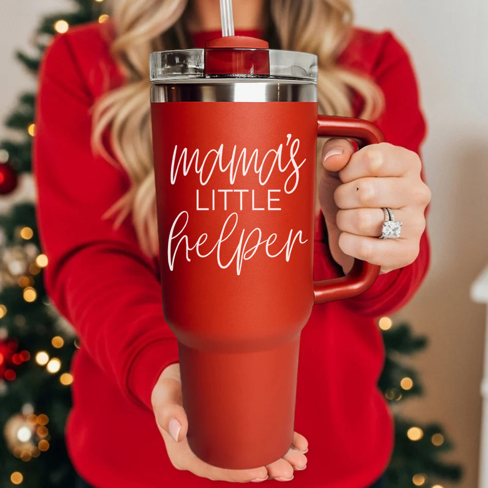 Mama's Helper Red 40oz Tumbler