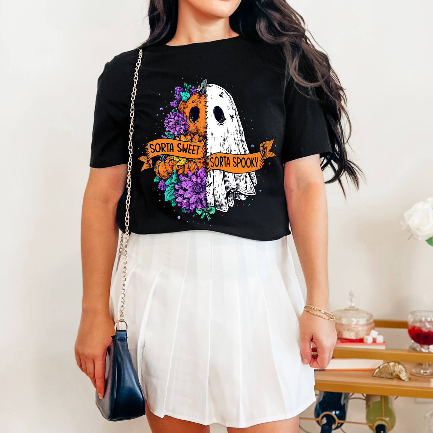 Sorta Sweet Sorta Spooky - Halloween Graphic T-Shirt