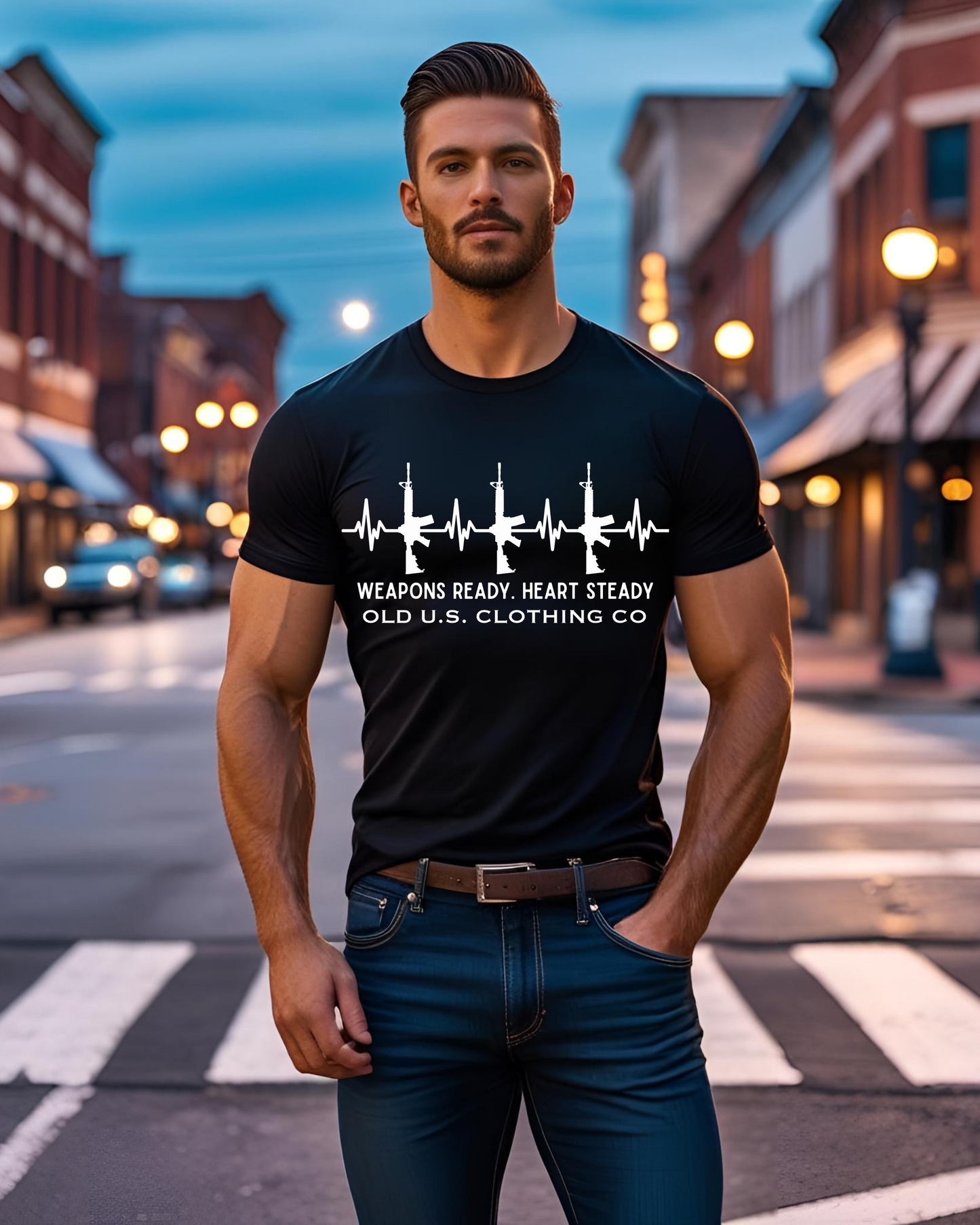 Weapons Ready. Heart Steady. T-Shirt