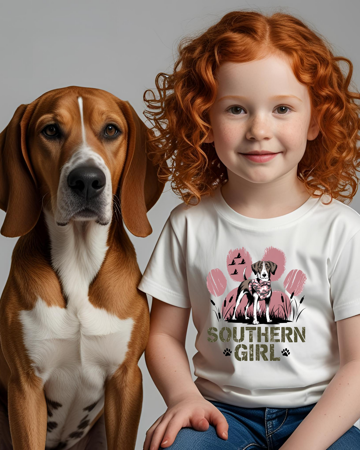 Southern Girl Paw Youth T-shirt