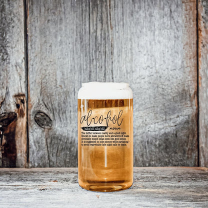Alcohol Definition 17OZ Libby Glass