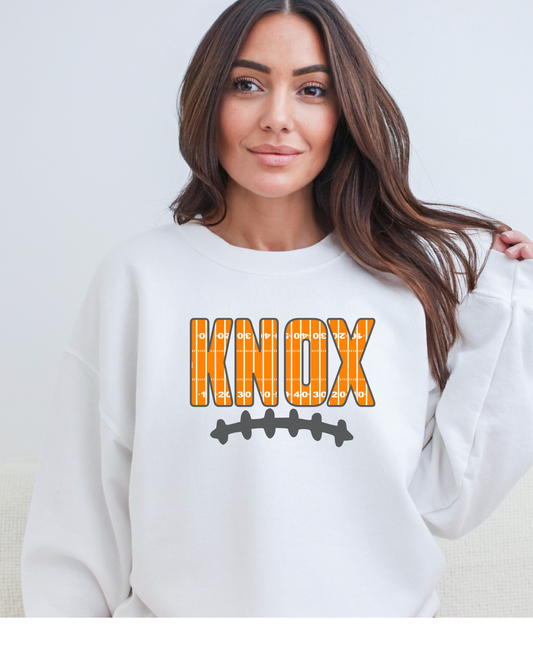 🏈 “KNOX Football Field” Sweatshirt | Game Day Crewneck