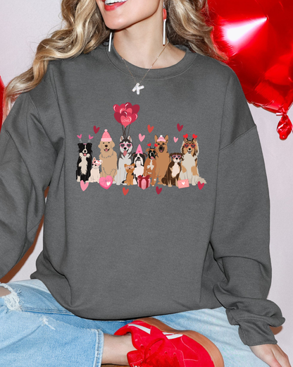 My Dogs are My Valentine Sweatshirt