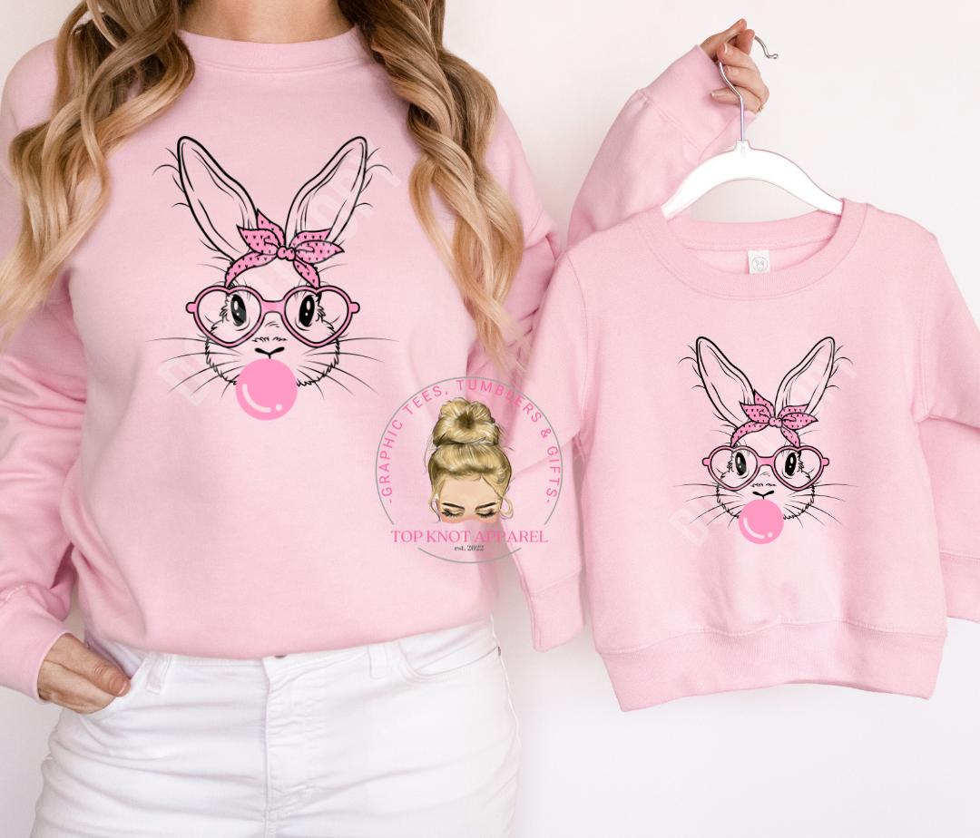 Bubble Blowing Easter Bunny T-shirt