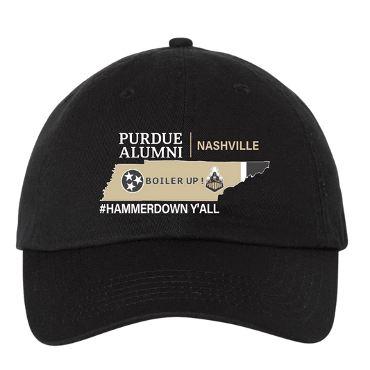Purdue University© Alumni Nashville Chapter (State Logo) Baseball Hat
