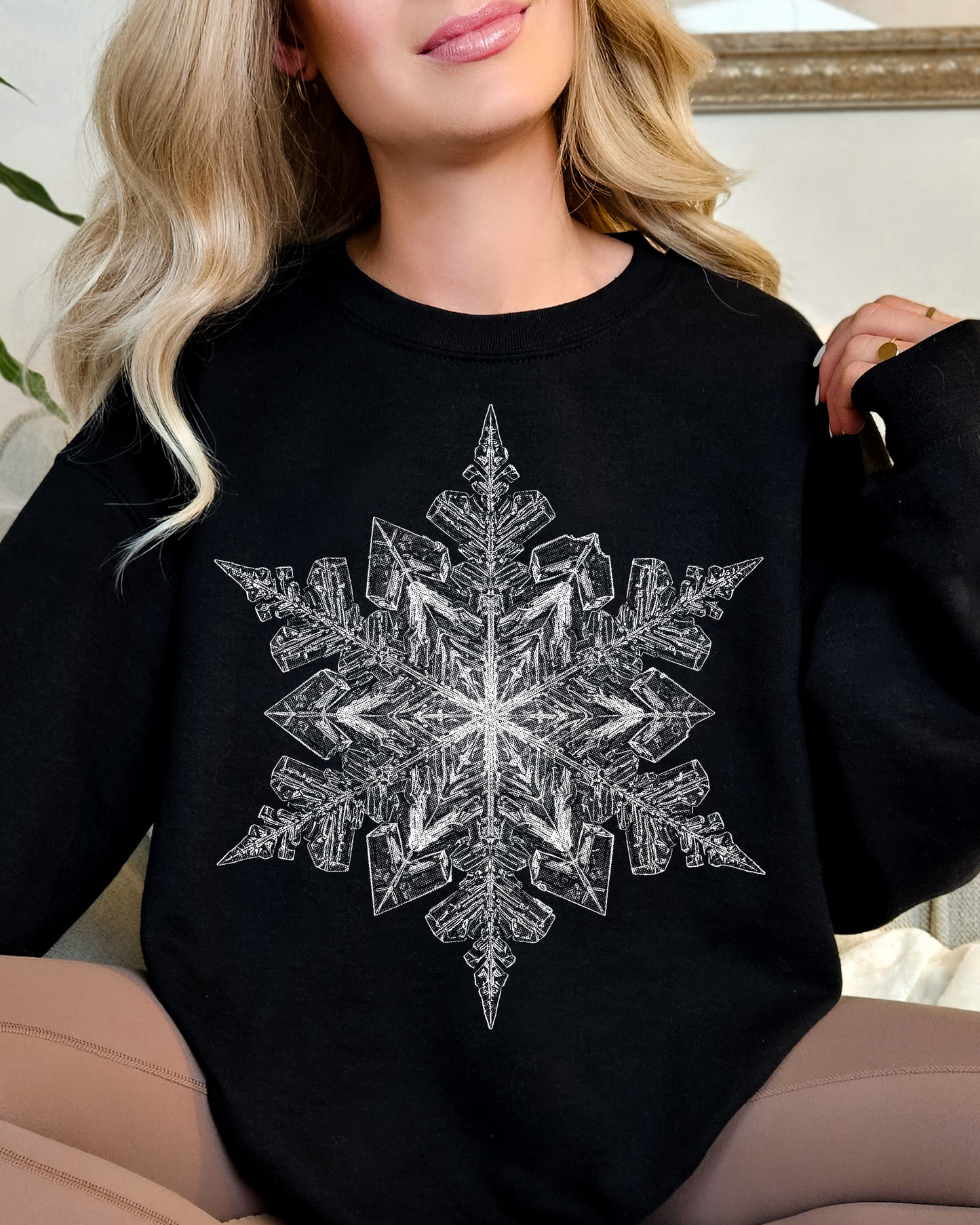Crystal Frost Snowflake Sweatshirt ❄️