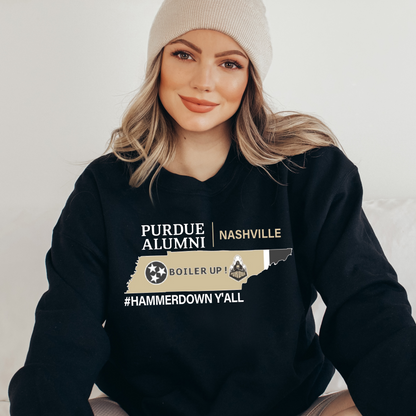 Purdue University Alumni Nashville Sweatshirt Embroidered