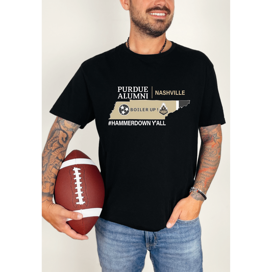 Heat Transfer Purdue University Alumni Nashville Men's T-Shirt