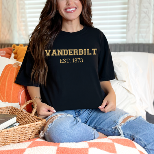 Vanderbilt University Established Graphic T-Shirt