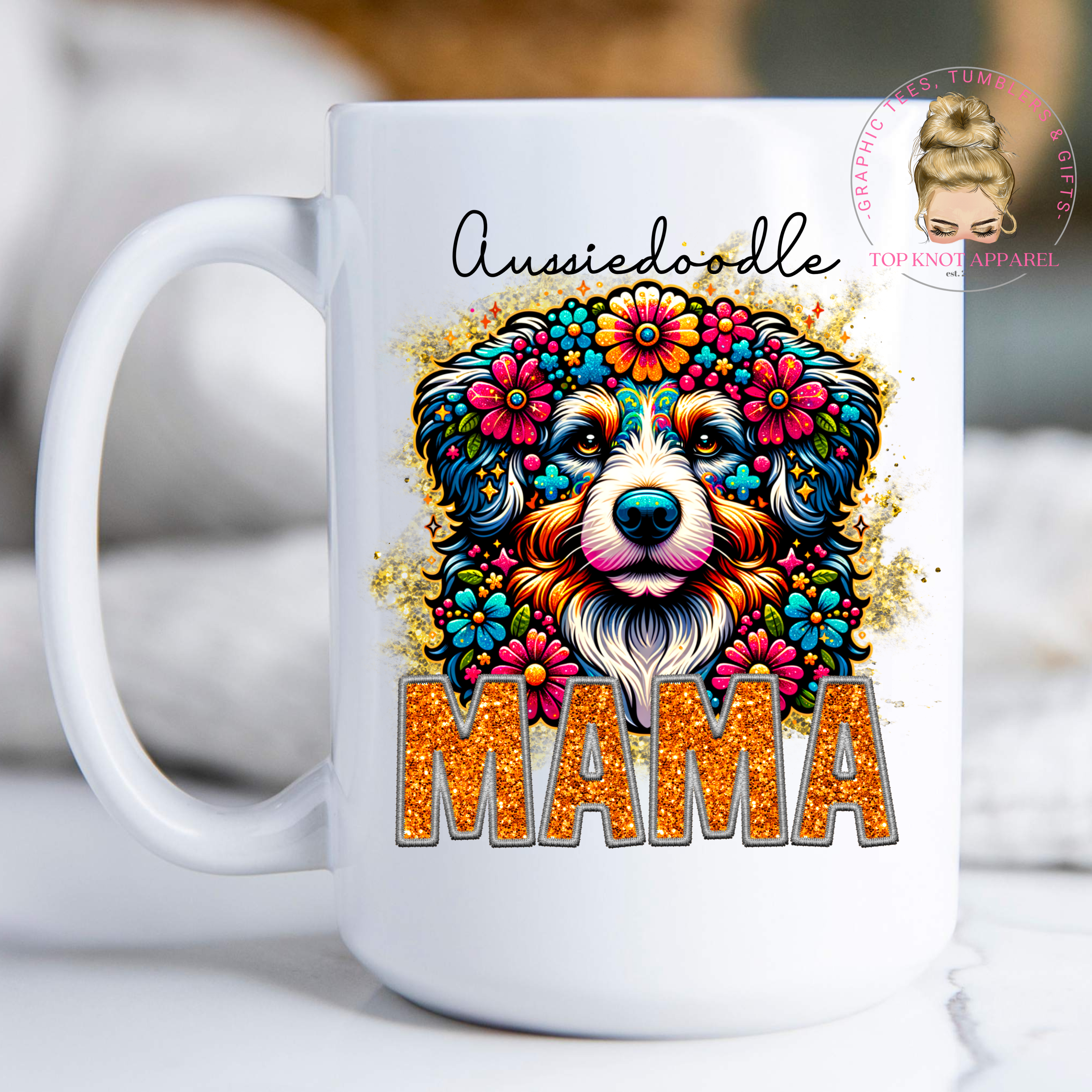 Aussiedoodle Mama Coffee Mug 15 oz