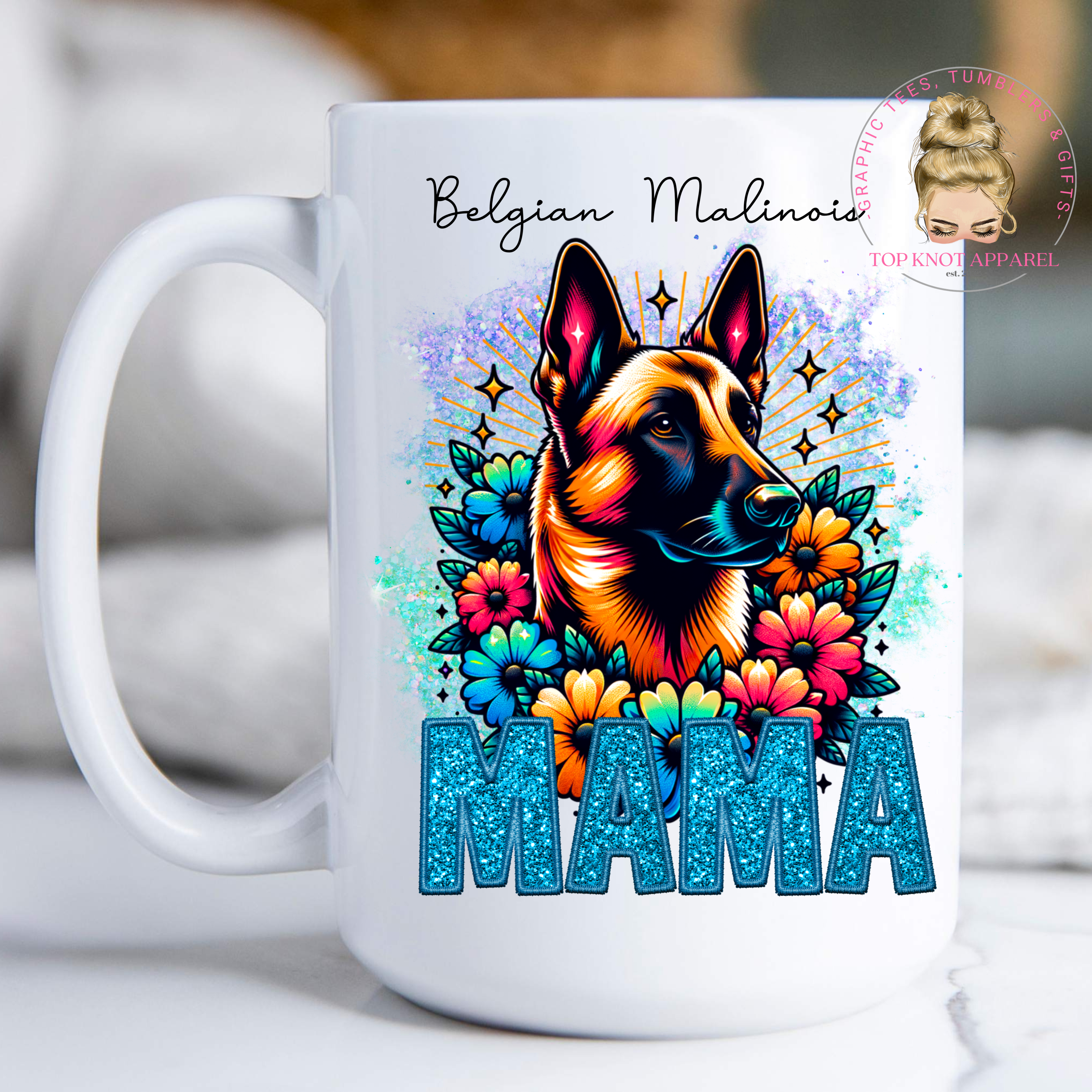 Belgian Malinois Mama Coffee Mug 15oz