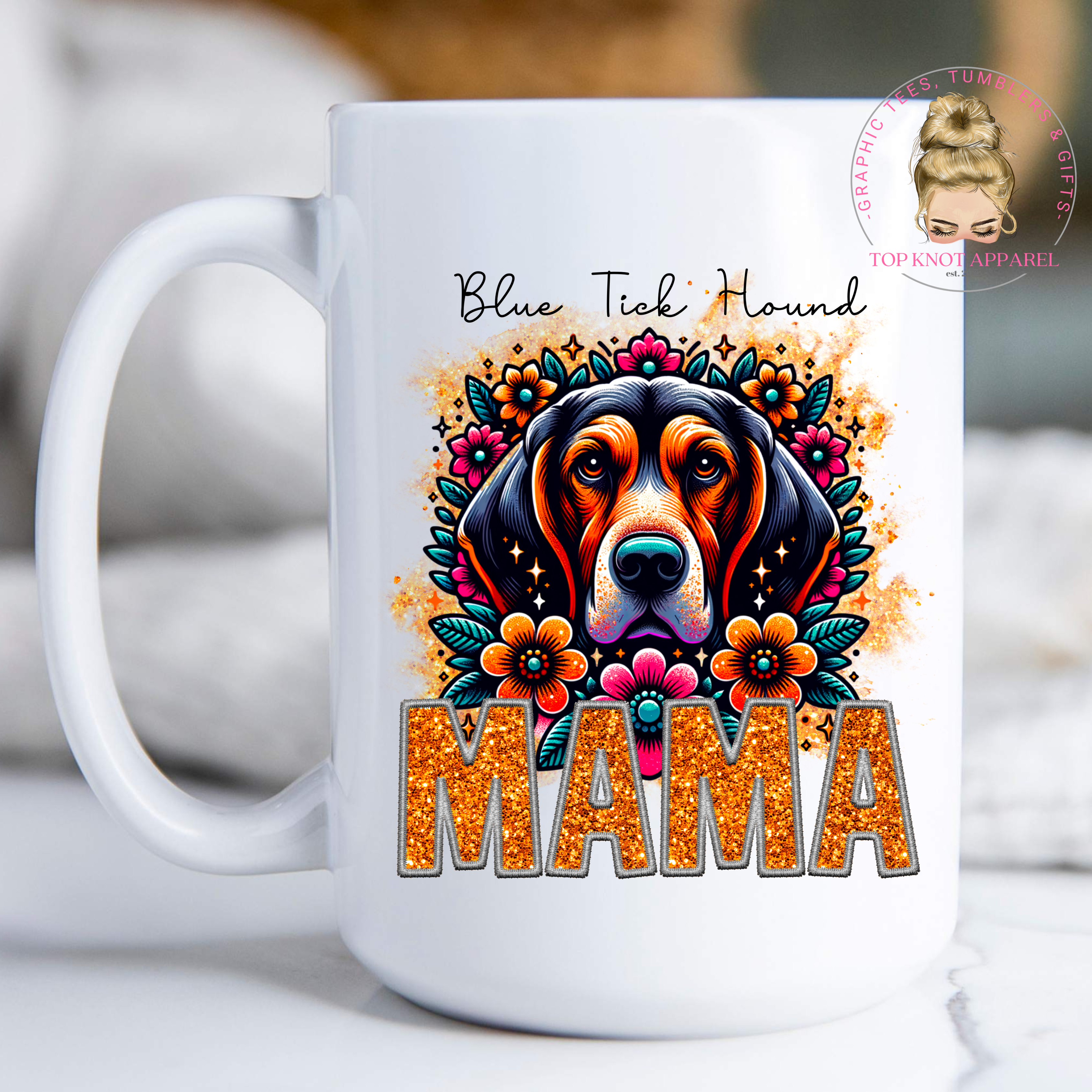 Blue Tick Hound Mama Coffee Mug