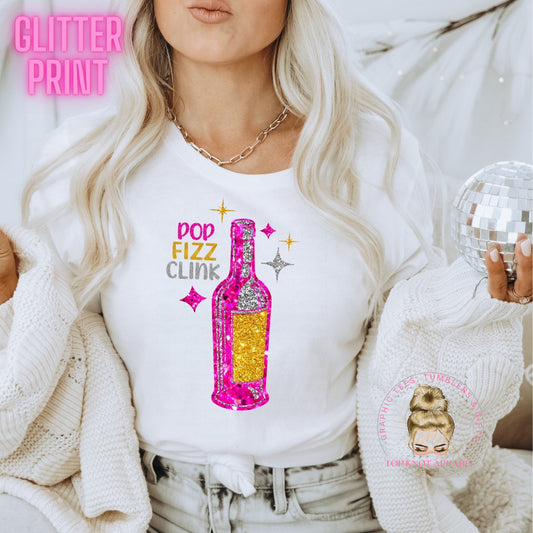 Bright Champagne Glitter T-Shirt