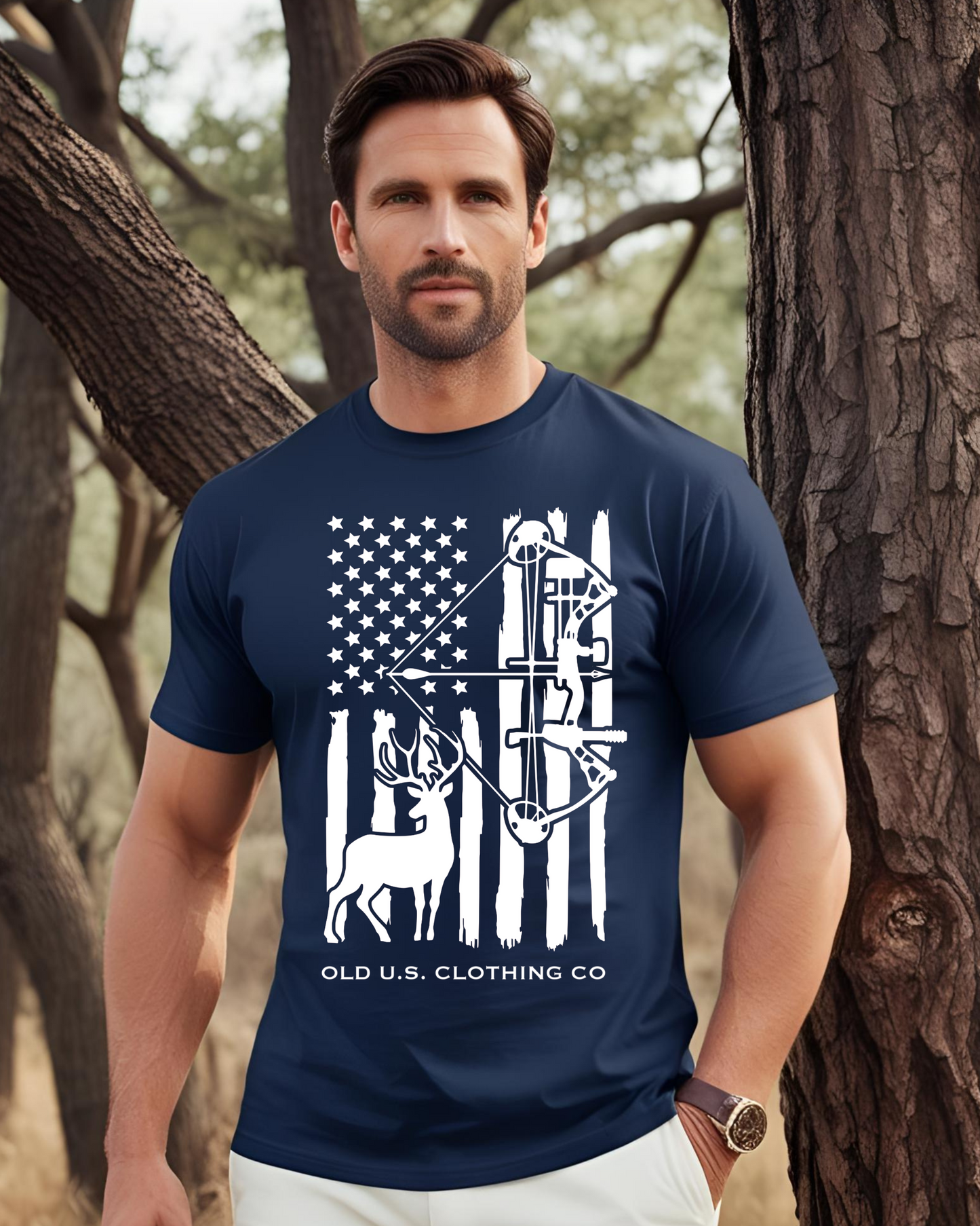 Deer Archery Flag T-Shirt