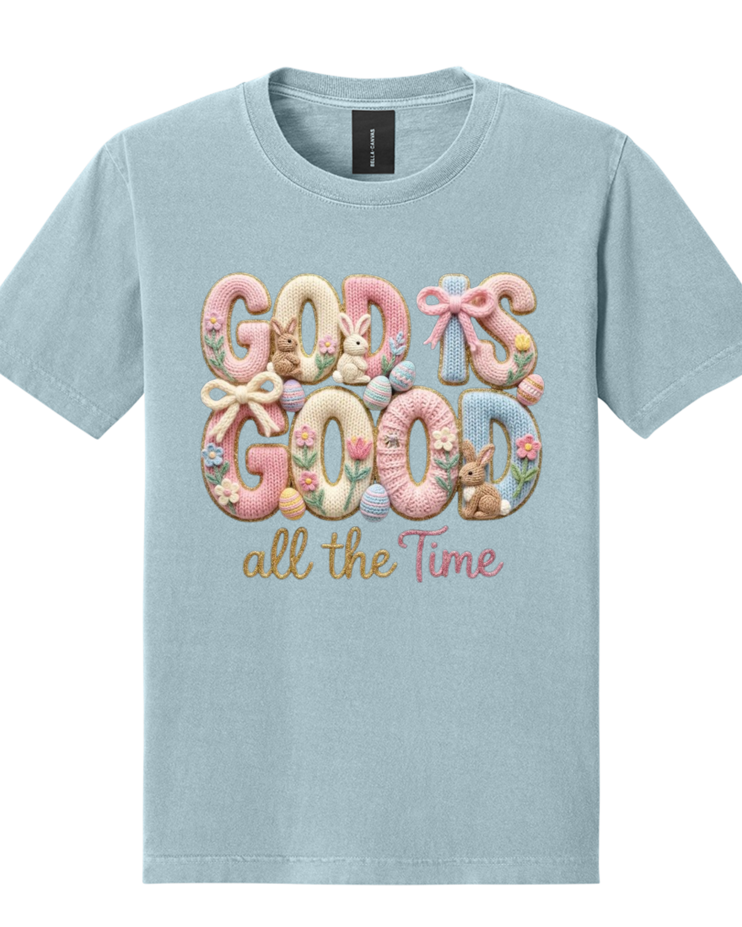 God Is Good All the Time Tee – Pastel Easter Faith Graphic T-Shirt