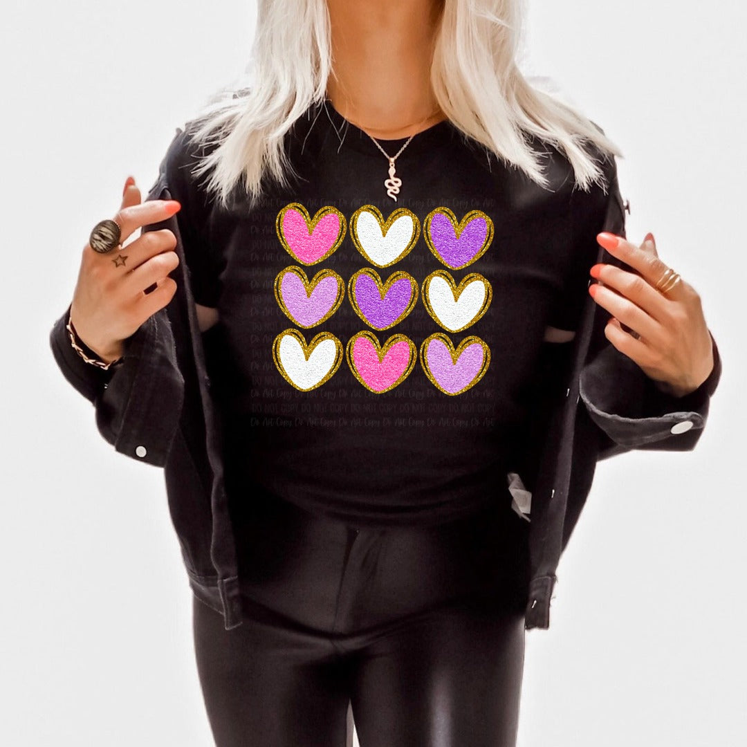 Hearts Glitter Sweatshirt