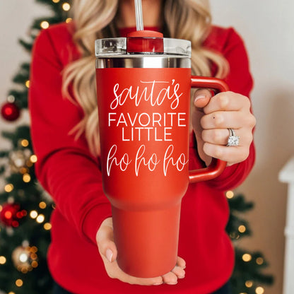 Santa's Favorite Ho Ho Ho 40OZ Tumbler