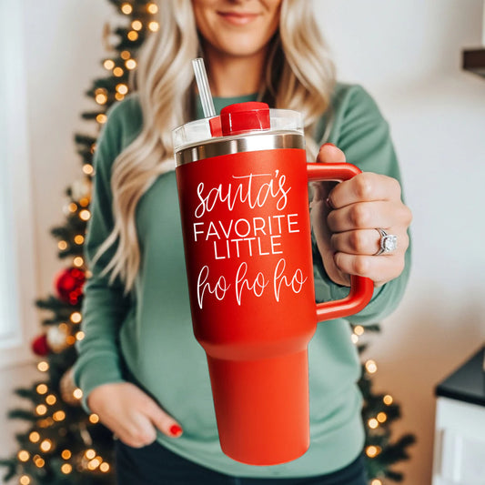 Santa's Favorite Ho Ho Ho 40OZ Tumbler