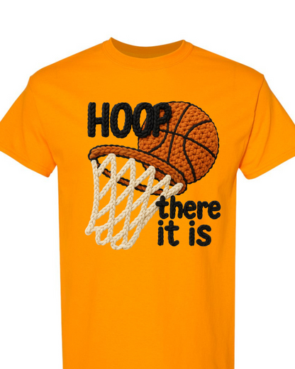 Hoop There It Is Tee – Retro Basketball Game Day Graphic T-Shirt