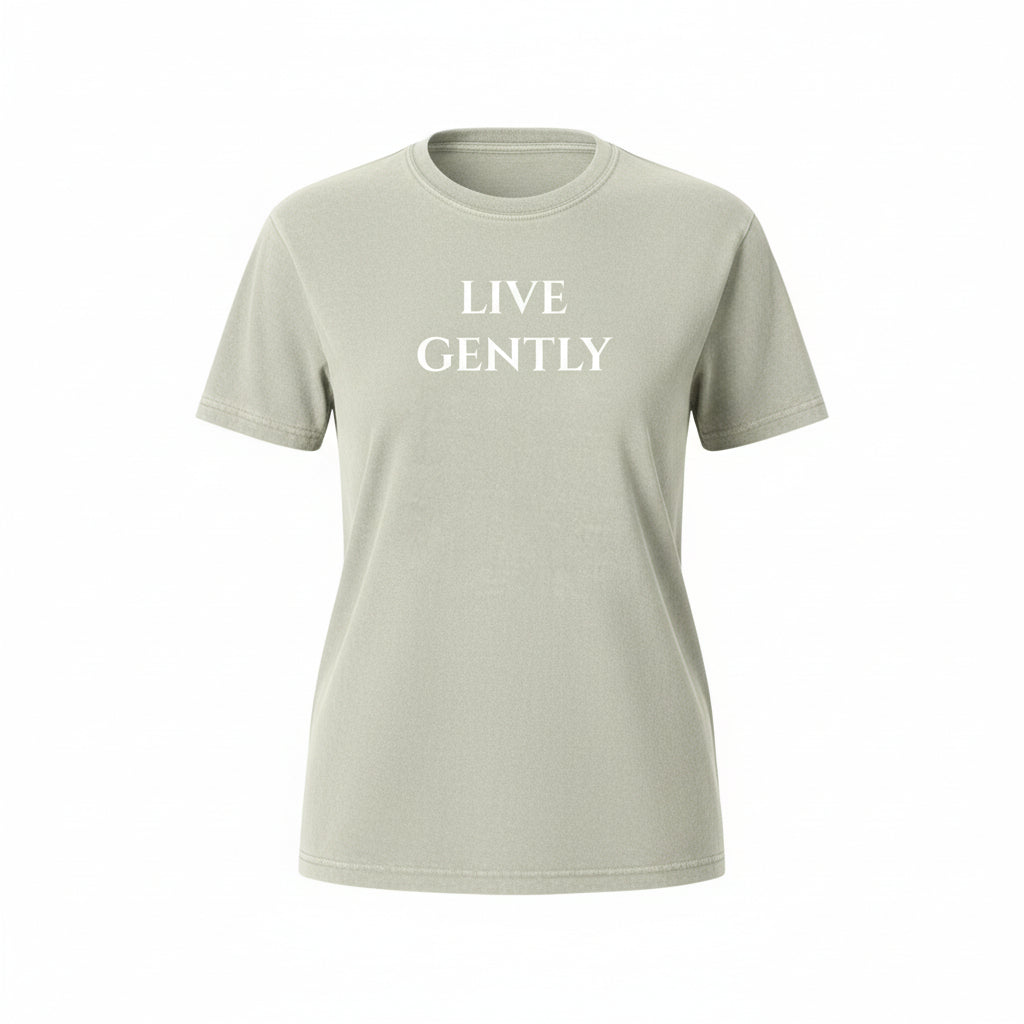 Live Gently Heritage Serif Tee