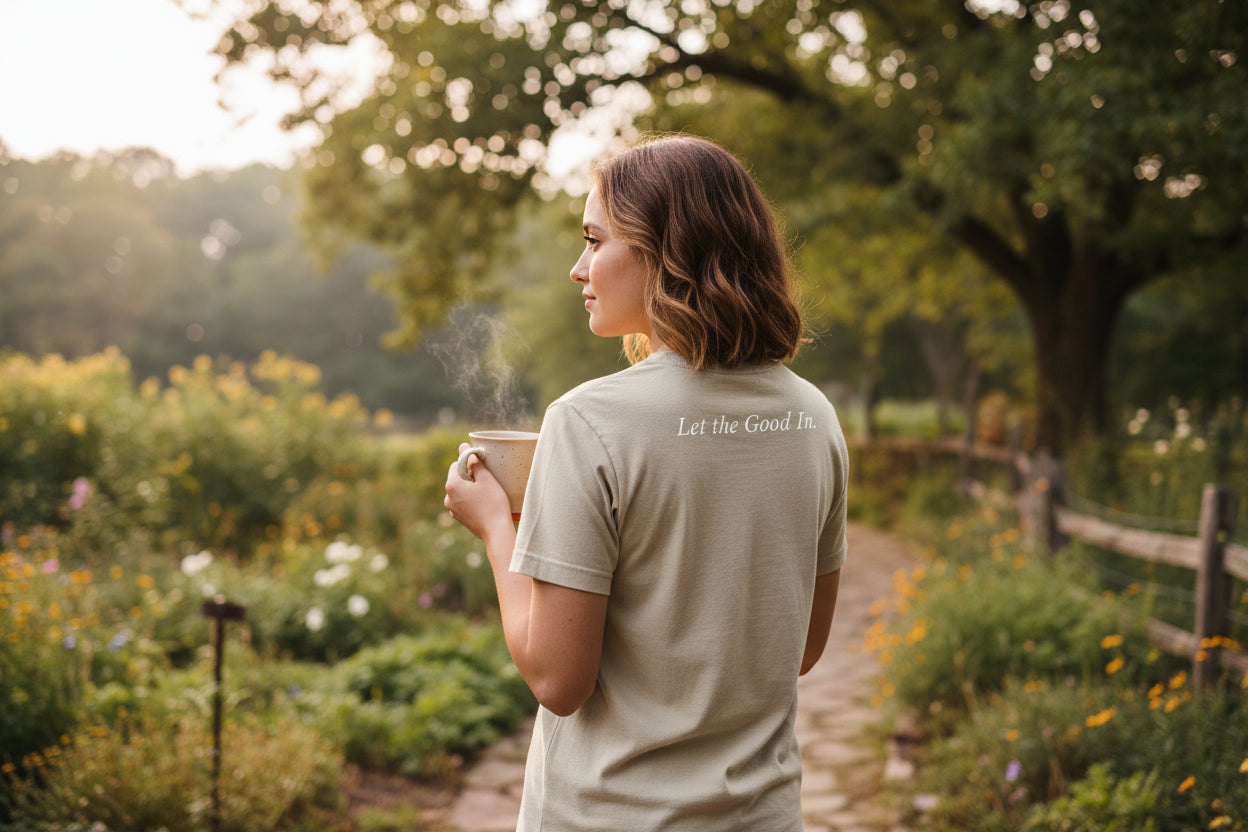 Live Gently Heritage Serif Tee