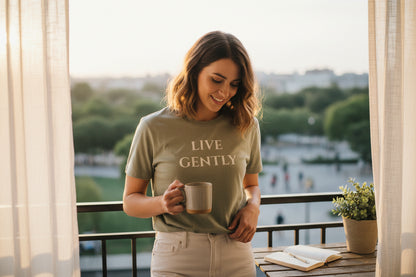 Live Gently Heritage Serif Tee