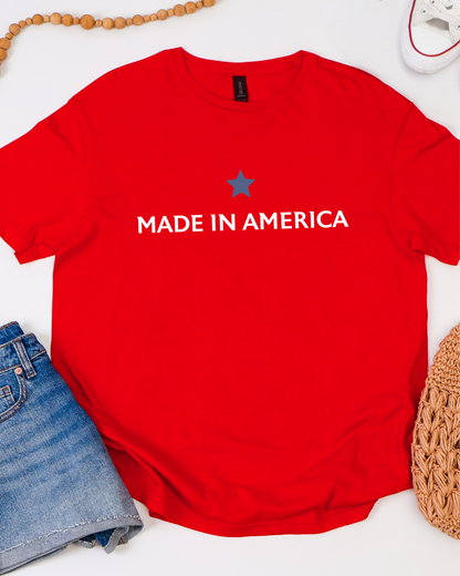 Made in America Graphic Tee – Classic Patriotic Shirt