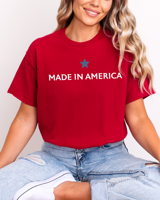 Made in America Graphic Tee – Classic Patriotic Shirt