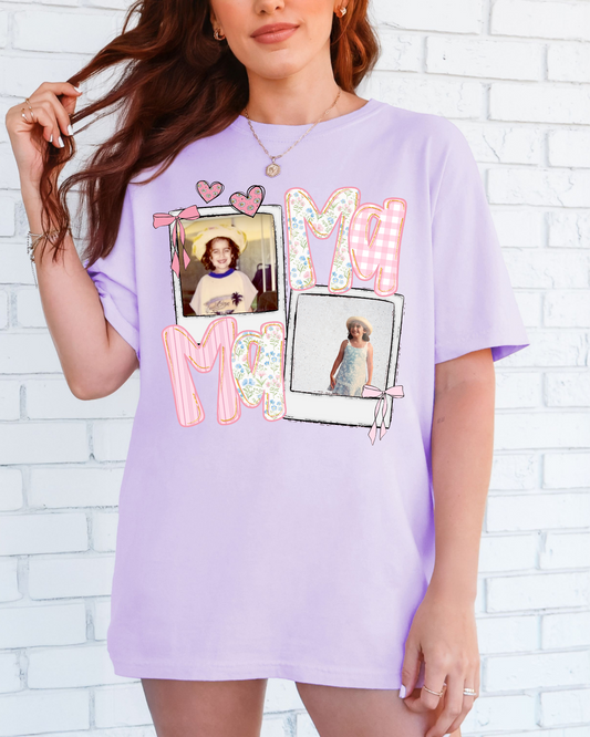 Custom Mama Photo Shirt – Personalized Mother’s Day Tee with Kids Photos | Custom Mom Gift | Photo Collage T-Shirt