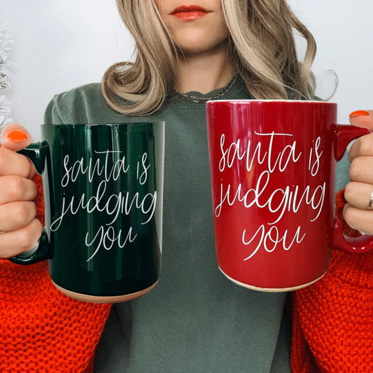 Santa's Judging You Coffee Mug